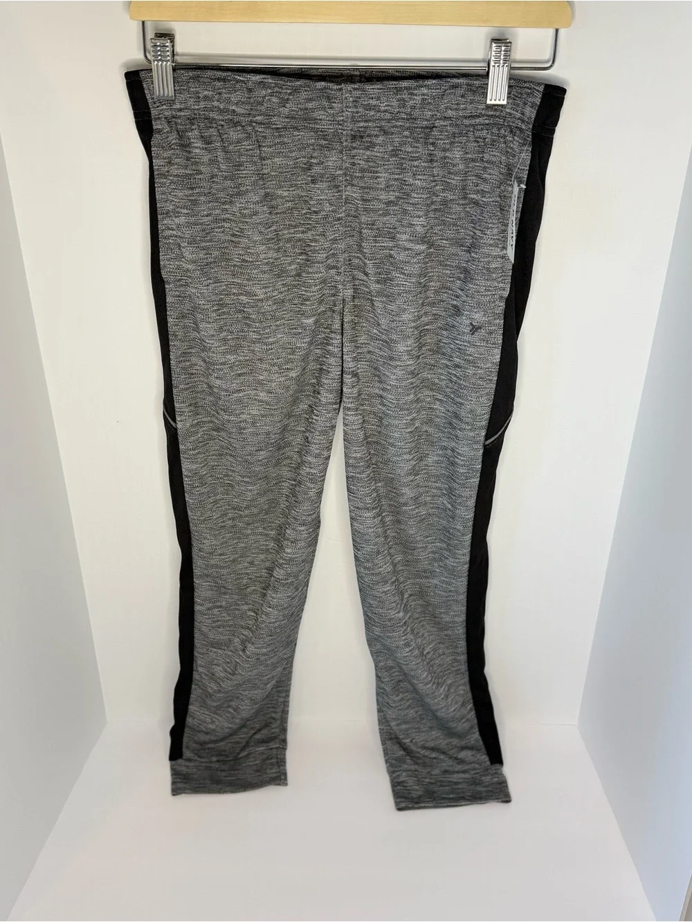 3 Old Navy Boys Large Plus Go-Dry Mesh Pants Athletic- Black & Gray w/ piping